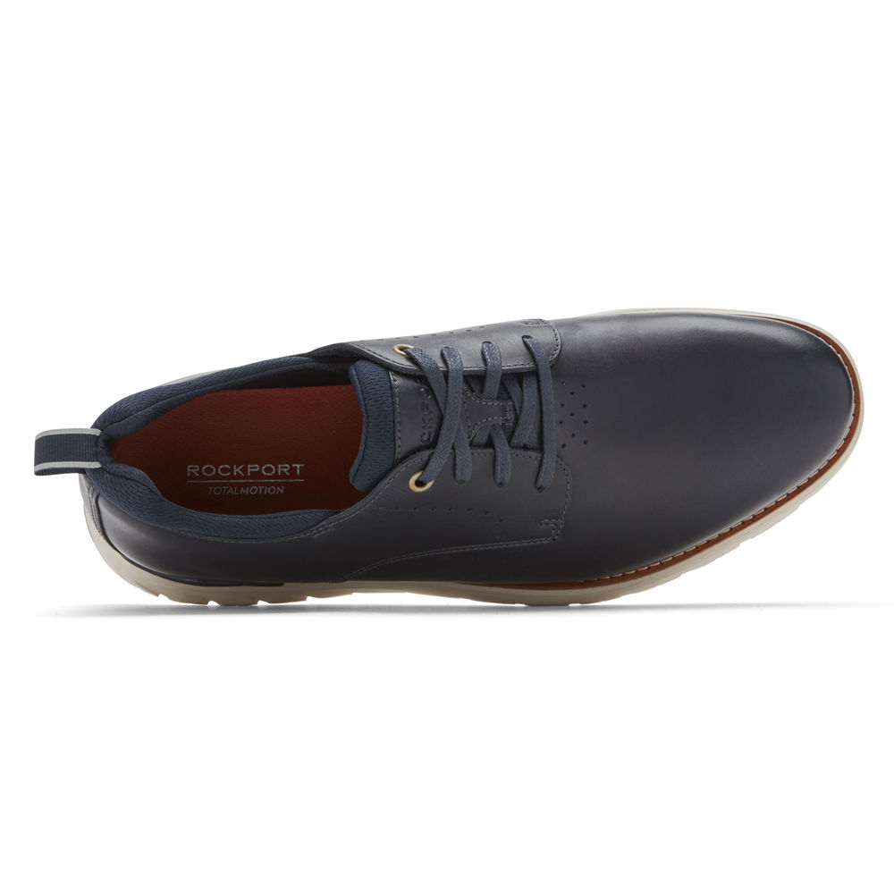 Rockport Mens Total Motion Sport Plain Toe - Oxfords Blue - FGA639057